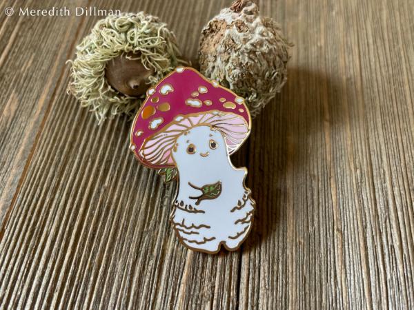 Mushroom Spirit enamel pin picture