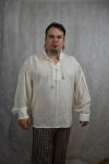 Cotton Renaissance pirate / folk shirt