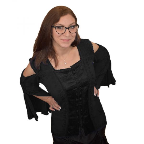 Pirate Queen Cold-Shoulder Top picture
