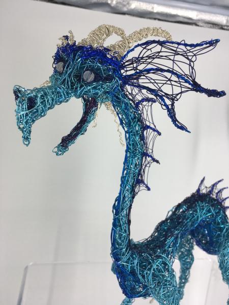 Water Dragon Wire sculpture picture