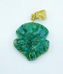 Dragon Shield Pendant- Green