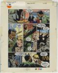 PUNISHER 1988 INTRUDER GN p.28 Original COLOR ART by LINDA LESSMANN REINHOLD 1988