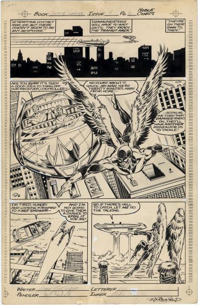 JUSTICE MACHINE#4 p.6 by Bill Reinhold & Mike Gustovich 1982- FREE FORCE