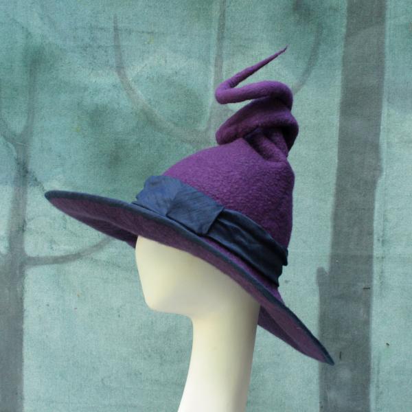 Purple Witch Hat with Curly Point picture