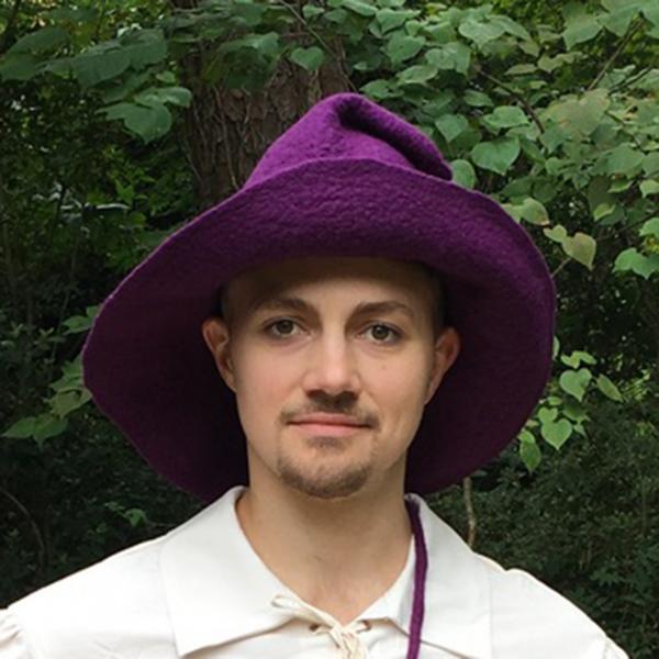 Bard, Simple Witch or Wizard Hat Purple picture