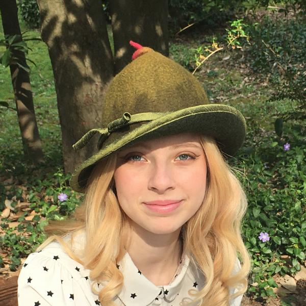 1940's Witch Hat in Ombre