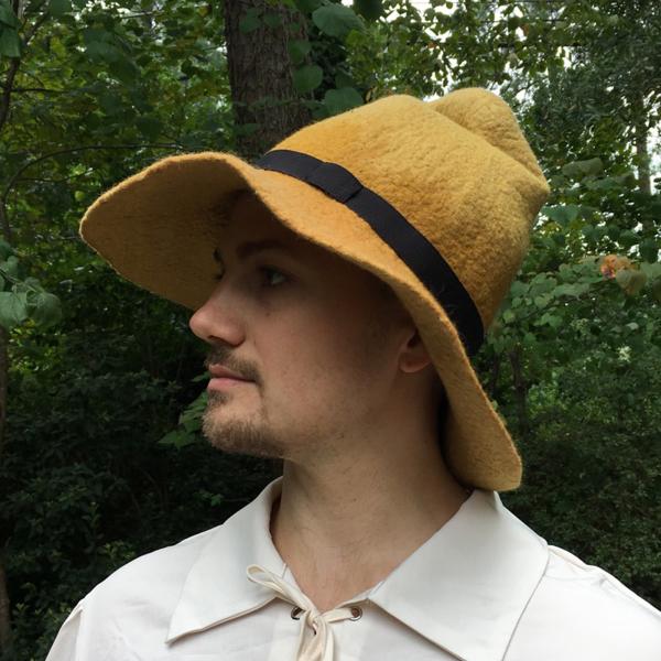 Bard, Simple Witch or Wizard Hat Yellow picture