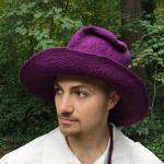 Bard, Simple Witch or Wizard Hat Purple