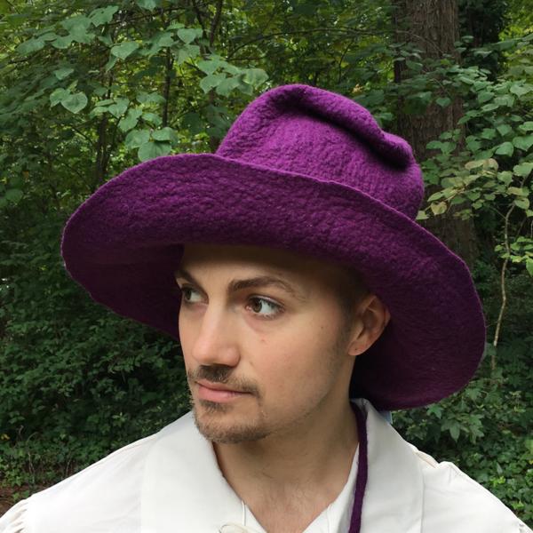 Bard, Simple Witch or Wizard Hat Purple picture