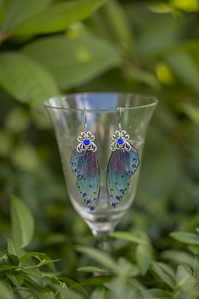 Nymph Fairy wing earrings picture