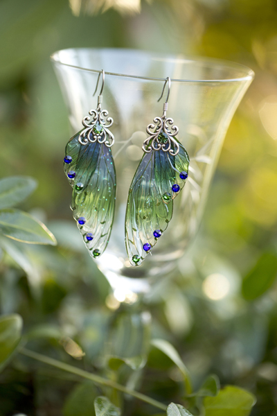 Ballybog Fairy wing Earrings picture