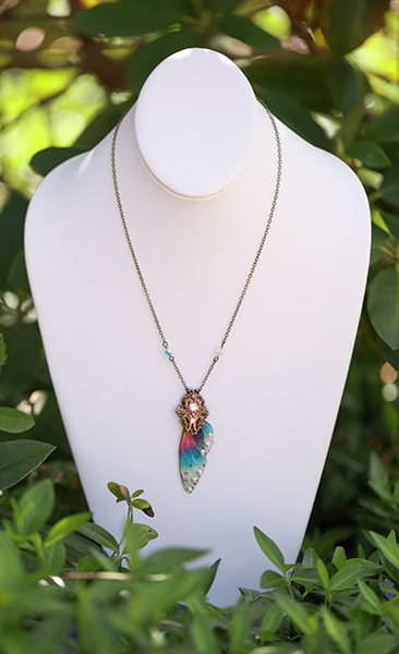 Sprite fairy wing necklace picture
