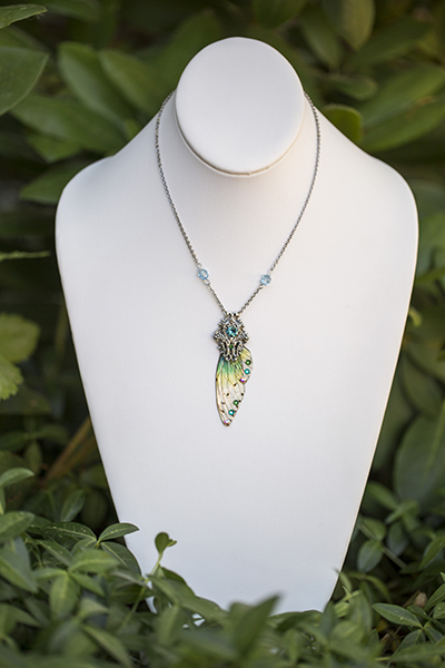 Spriggan fairy wing necklace