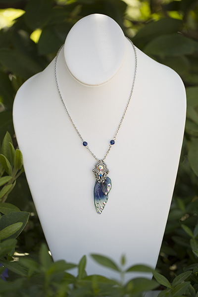 Midnight Fairy Wing Necklace