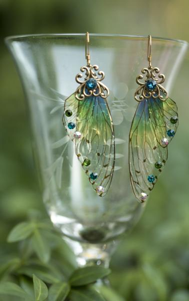 Spriggan fairy wing earrings