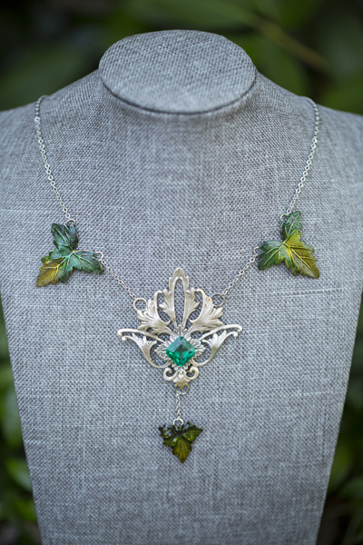 Art Nouveau Leaf Necklace picture
