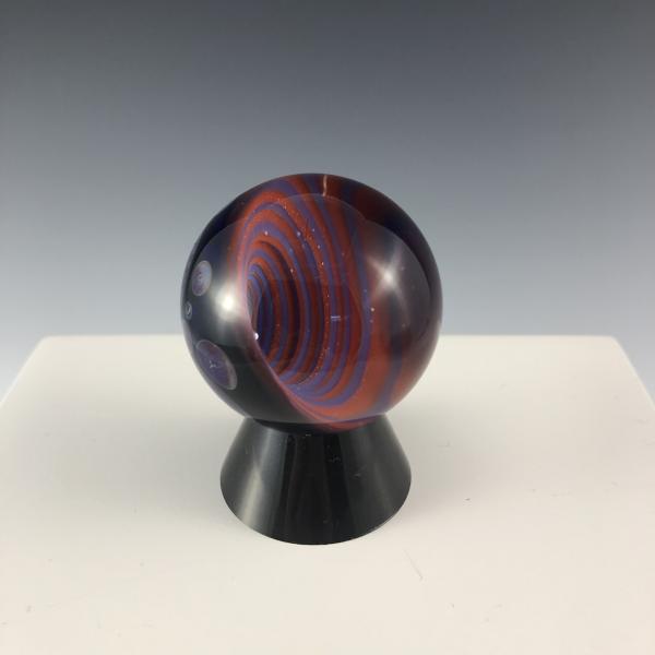 Blue, Red and Black Vortex Marble picture