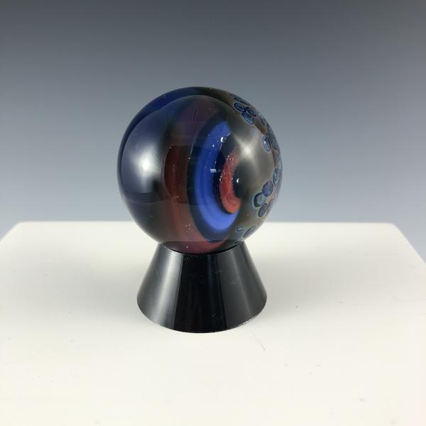 Blue, Red and Black Vortex Marble picture