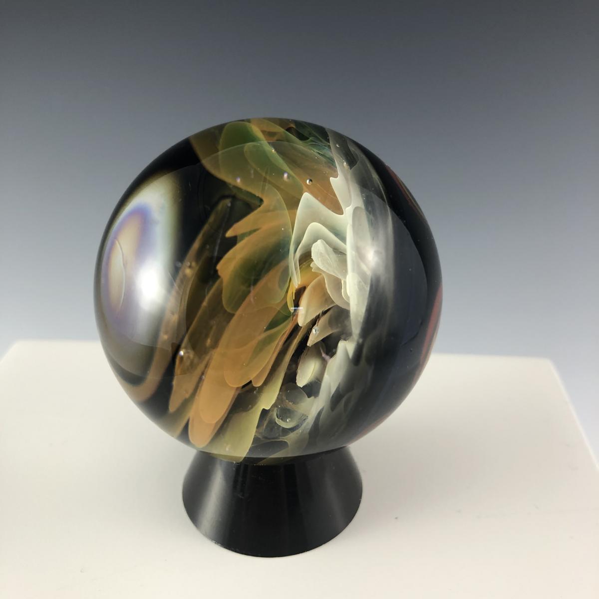 24K Gold and 99.9% Silver Fumed Implosion Vortex Marble picture