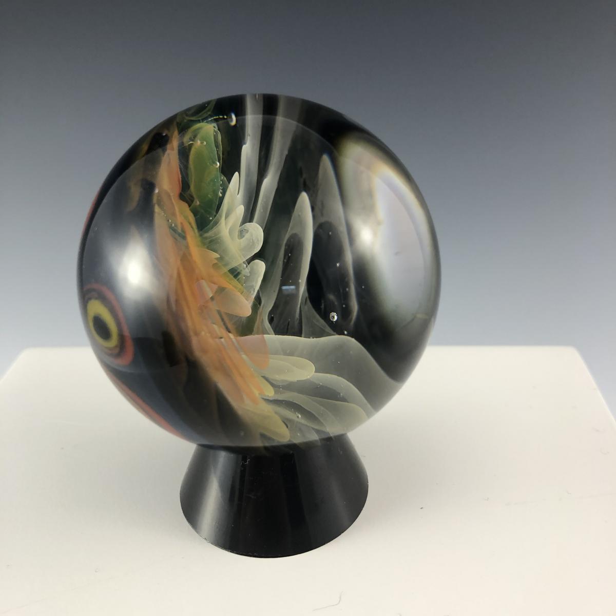 24K Gold and 99.9% Silver Fumed Implosion Vortex Marble picture