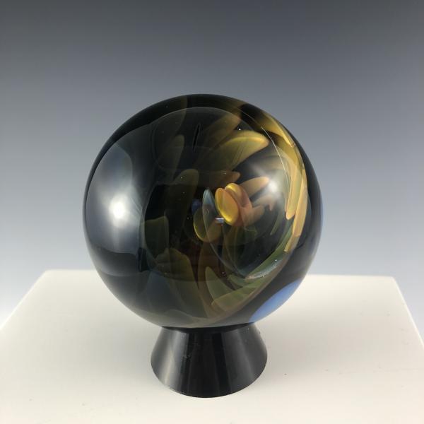 24K Gold and 99.9% Silver Fumed Implosion Vortex Marble picture