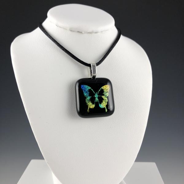 Dichroic Rainbow Butterfly Pendant picture