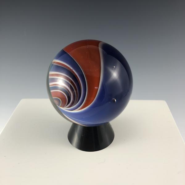 Blue and Orange Vortex Marble picture