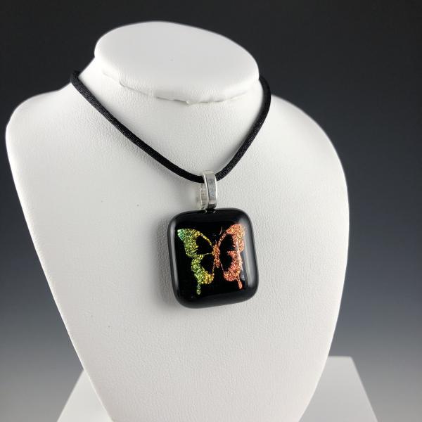 Dichroic Rainbow Butterfly Pendant