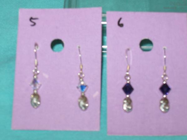 sterling silver and austrian crystal earrings 2 picture