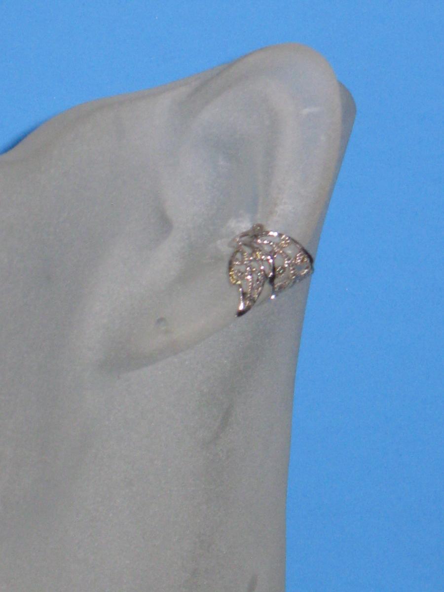 sterling silver butterfly ear cuff picture