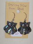 fancy sterling silver owl earrings 10