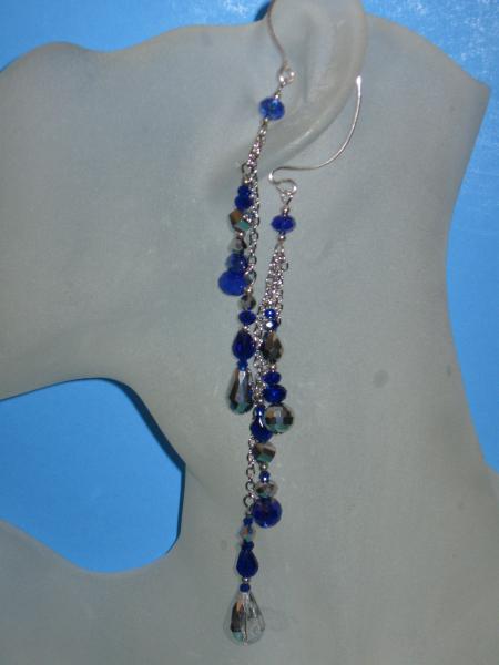 bead ear wrap 1 bright blue picture