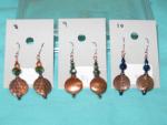 glass and copper earrings-3