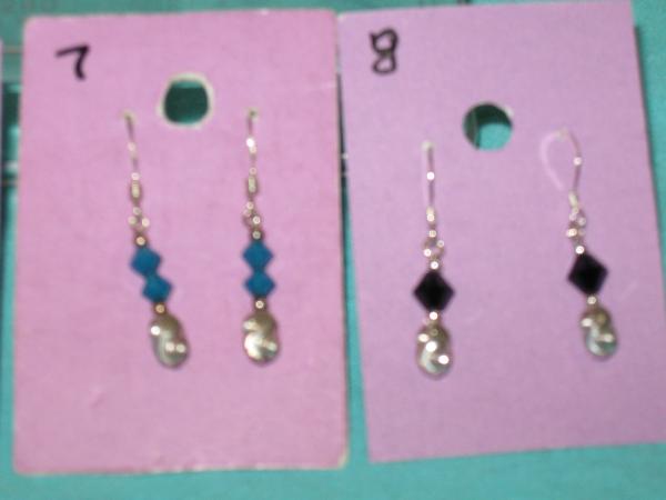 sterling silver and austrian crystal earrings 2 picture