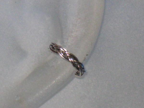 sterling silver simple braid