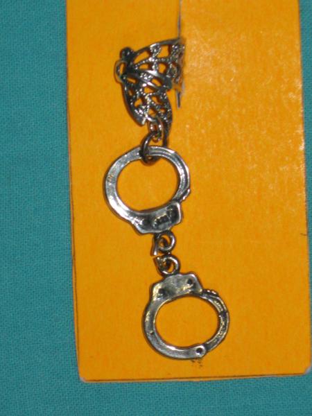 sterling silver ear cuff 4-handcuff picture