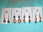 glass and copper earrings-1