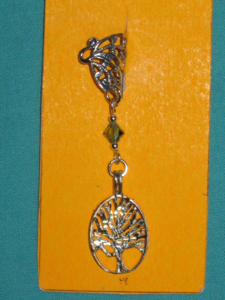 sterling silver ear cuff 3-tree of life picture