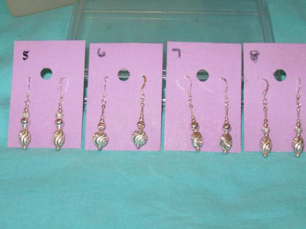 sterling silver bead earrings #2