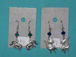 charm earring 1-elephant, cute cat, koala, bunny