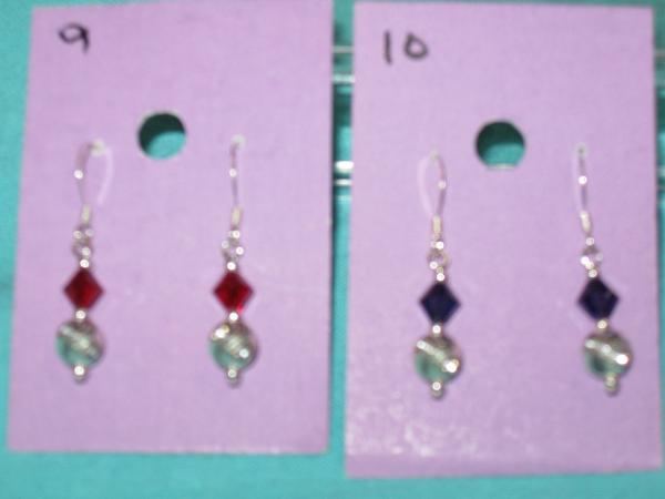 sterling silver and austrian crystal earrings 3 picture