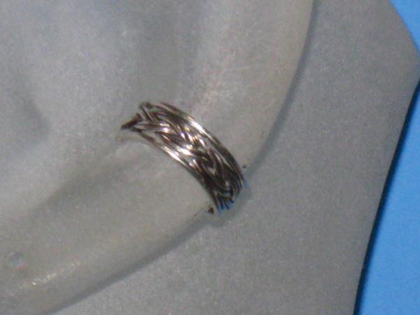 sterling silver woven band ear cuff picture