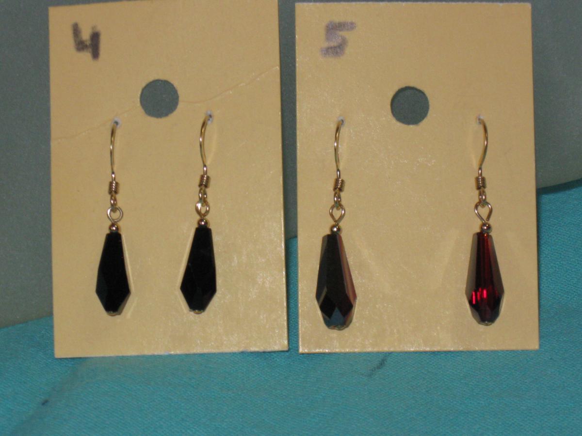 gold fill earrings. picture