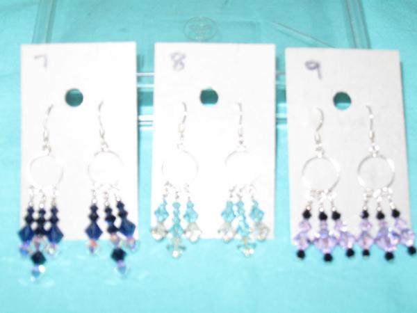 fancy sterling silver crystal earrings 3