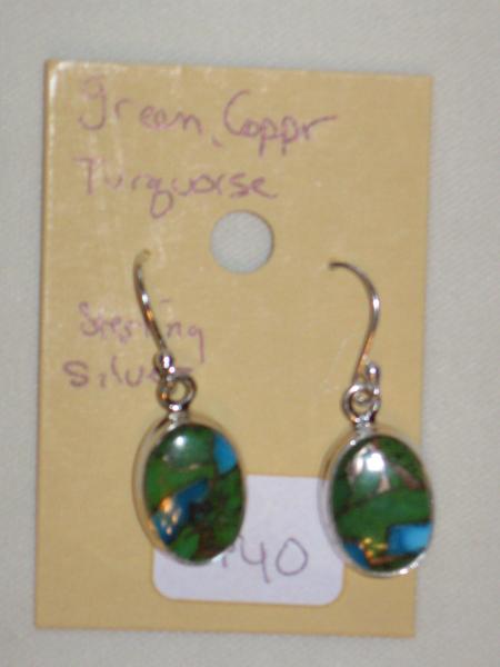 fancy sterling silver stone earring 3