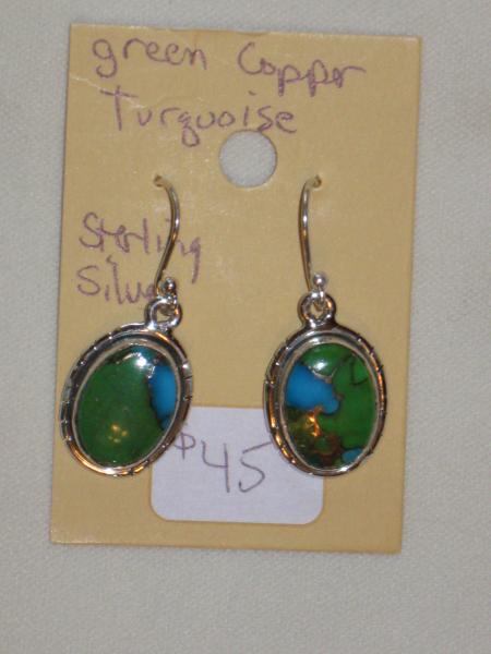 fancy sterling silver and gc turq earrings 7