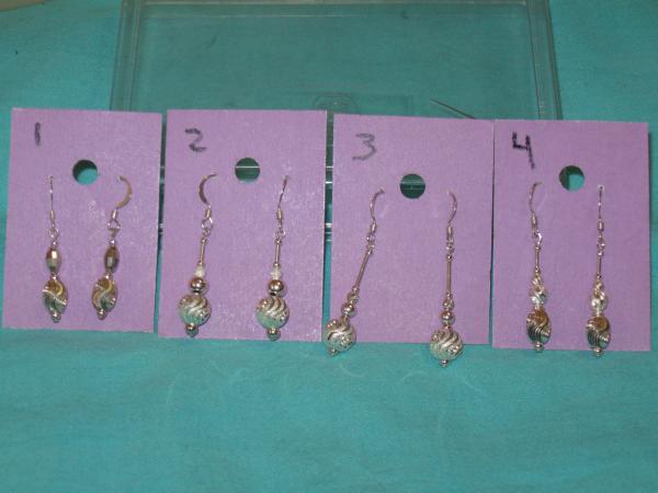 sterling silver bead earrings