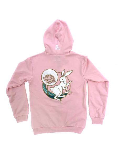 Year of the Rabbit Pink Embroidered Hoodie picture