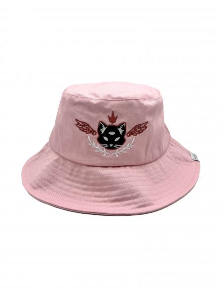 Flying Feline 100% Cotton Embroidered Bucket Hat picture