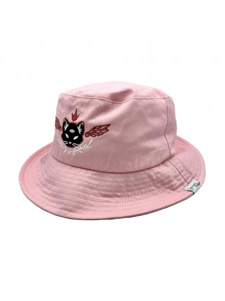 Flying Feline 100% Cotton Embroidered Bucket Hat picture